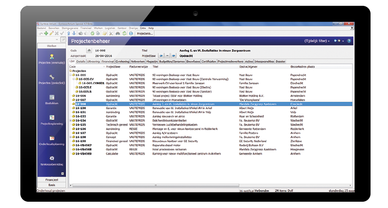 ERP Syntess Atrium Projectenbeheer
